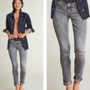 CAbi Skinny Gray Jeans #3939 Size 6 EUC